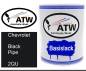 Preview: Chevrolet, Black Pipe, 2QU: 1L Lackdose, von ATW Autoteile West.
